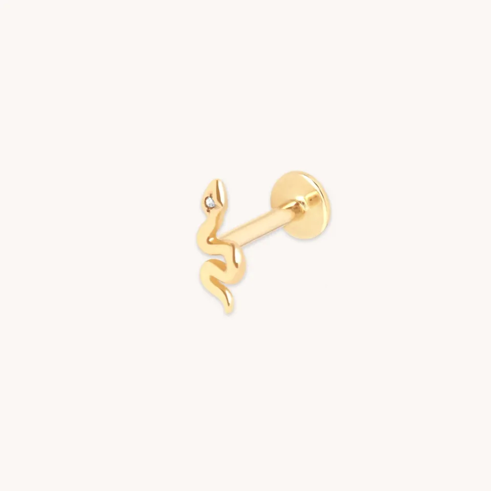 Astrid & Miyu Snake Piercing Stud piercing or massif serpent
