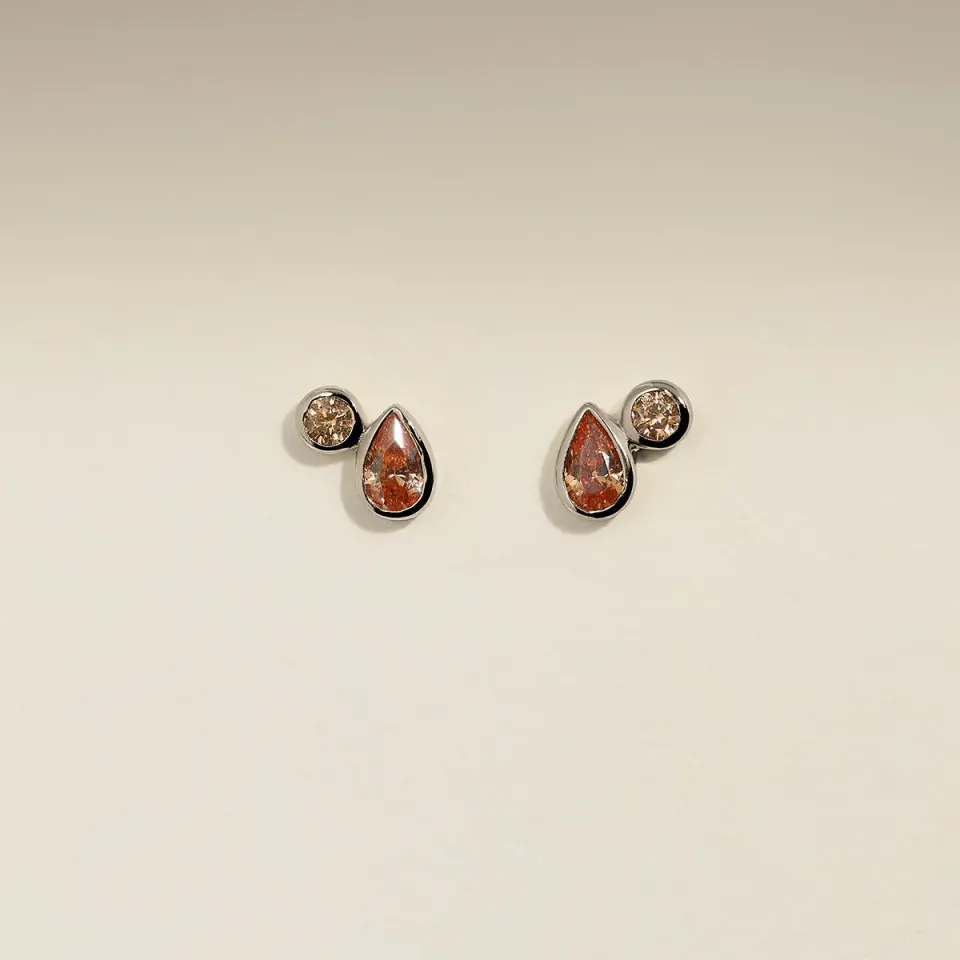Astrid & Miyu Sunset Duo clous d'oreilles argent duo