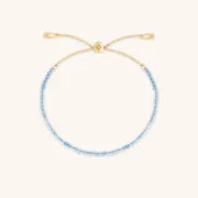 Astrid & Miyu February bracelet perles améthyste or massif