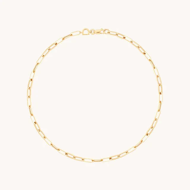Astrid & Miyu Piccadilly Chain chaine cheville or jaune