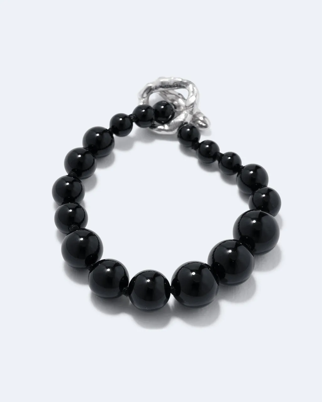 Completedworks Bog bracelet onyx noir argent