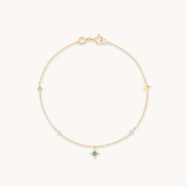 Astrid & Miyu Cosmic Star Opal bracelet or massif charms
