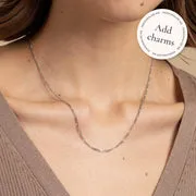 Astrid & Miyu Soho collier or blanc massif chaîne