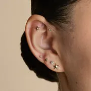 Astrid & Miyu Floating Diamond piercing medium or massif diamant
