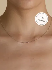 Astrid & Miyu Astrid Story Chain collier or blanc