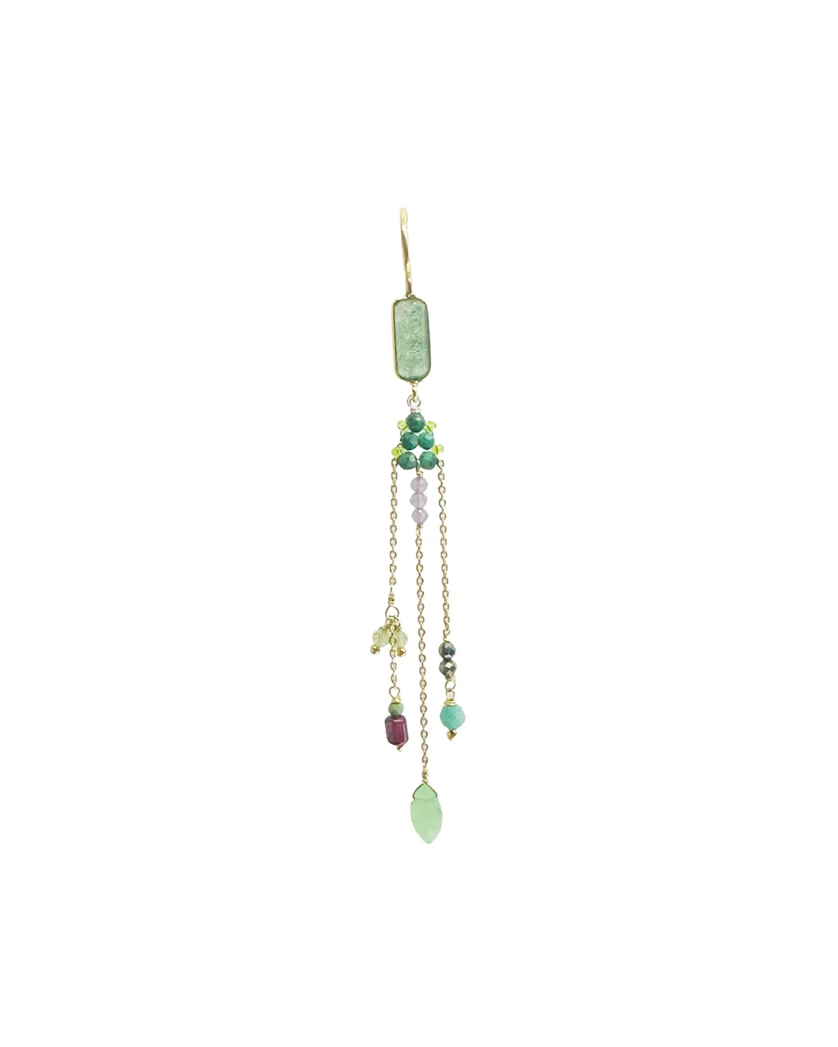 Le Fourbi de Capucine Z1 boucles laiton doré multicolores