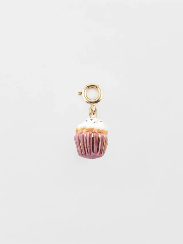 Nach Bijoux Cupcake charms mix and match porcelaine dorée