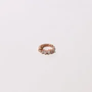 Astrid & Miyu Celestial Crystal 8mm créoles or rose cristal