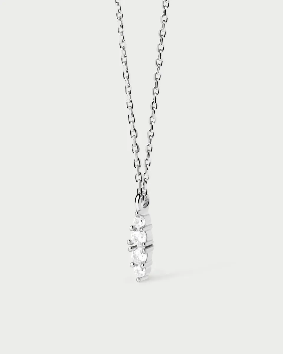 PDPAOLA Gala collier argent 40-50 cm zircone