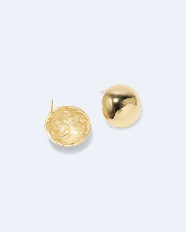 Completedworks Critical Citizens boucles d'oreilles vermeil or recyclé