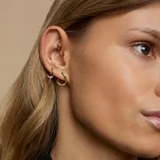 Astrid & Miyu Twisted Rope clou piercing or massif torsadé