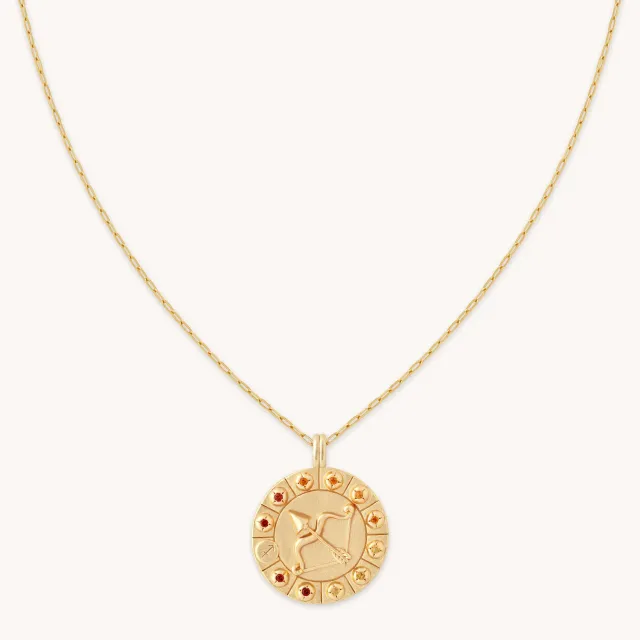 Astrid & Miyu Sagittaire collier pendentif bold doré