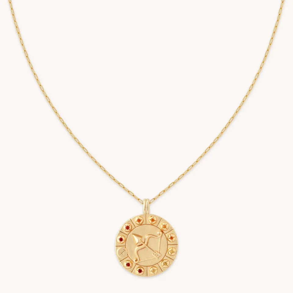 Astrid & Miyu Sagittaire collier pendentif bold doré