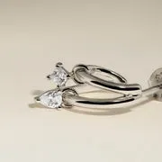 Astrid & Miyu Celestial créoles argent cristal