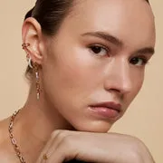 Astrid & Miyu Pavé Essential créoles dorées Small Hoops