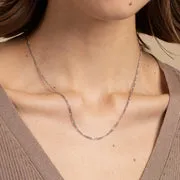 Astrid & Miyu Soho collier or blanc massif chaîne