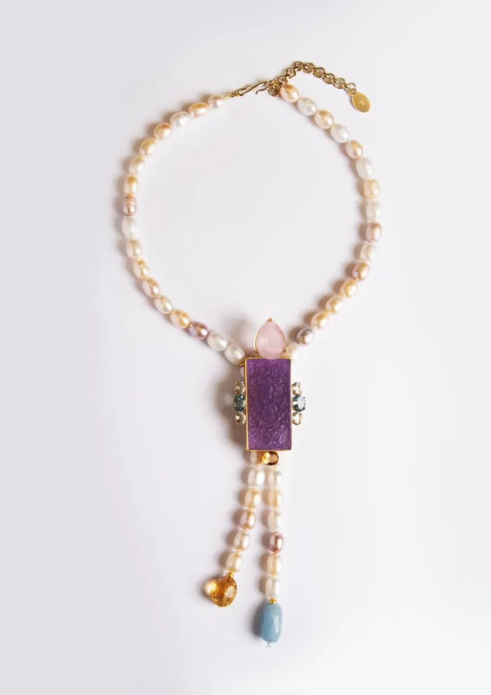 Philippe Ferrandis Jade Talisman collier cravate