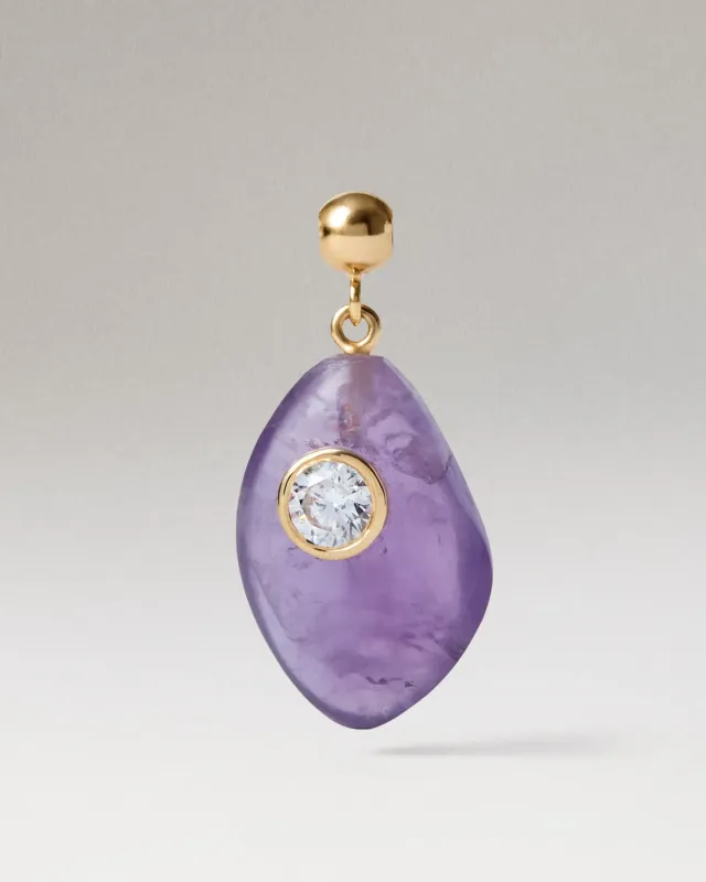 PDPAOLA Balance Amethyst charm breloque améthyste