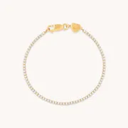 Astrid & Miyu Scalloped Tennis bracelet doré festonné
