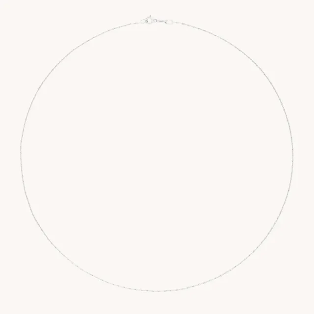 Astrid & Miyu Marylebone Chain collier or blanc massif