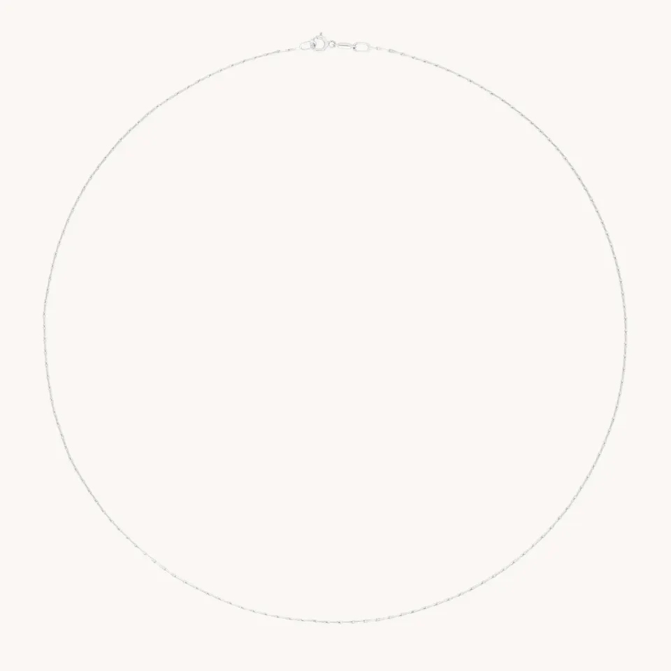Astrid & Miyu Marylebone Chain collier or blanc massif