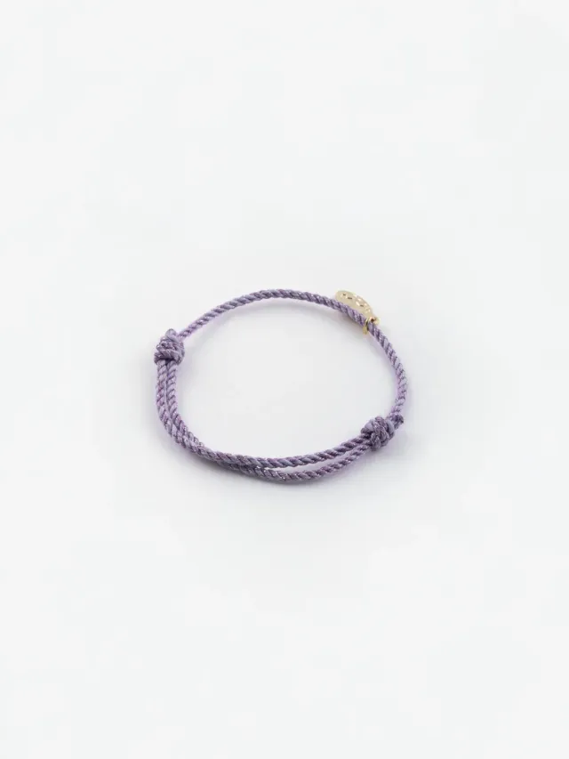 Nach Bijoux Mix and Match cordon violet bracelet enfant coton