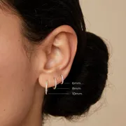 Astrid & Miyu Pavé Seamless 1,2 mm piercing anneau or blanc