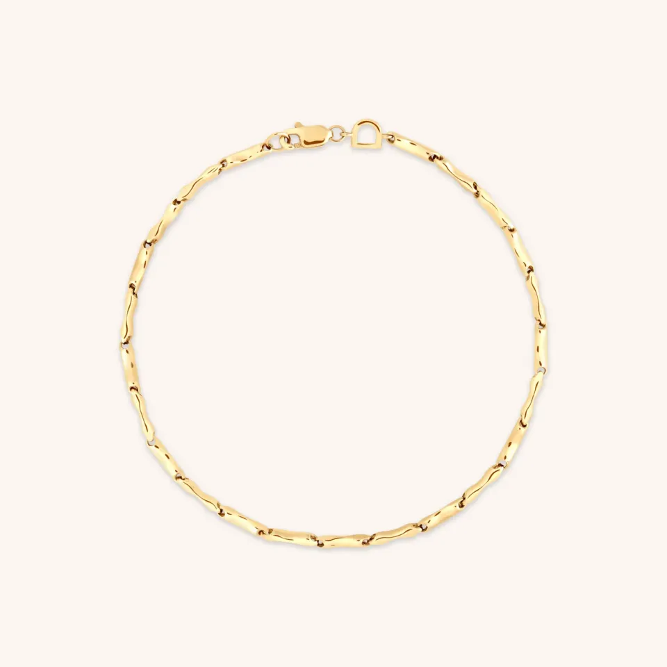 Astrid & Miyu Molten Bar bracelet or massif fondu