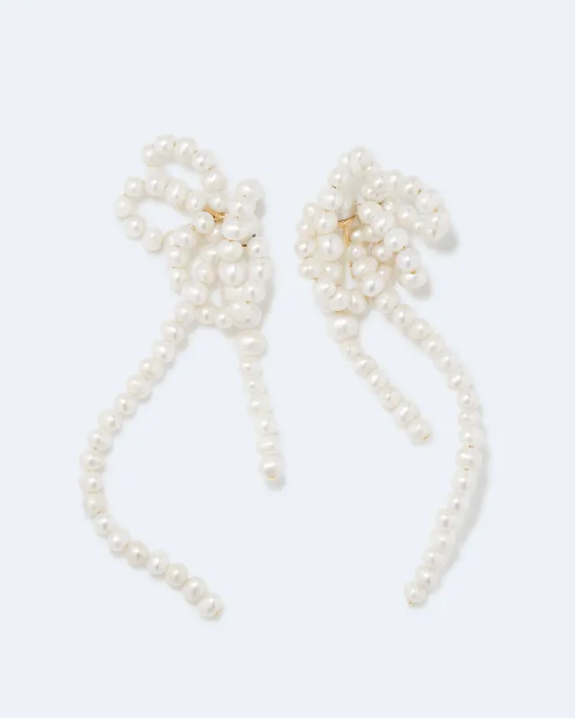 Completedworks Time's Frequency boucles d'oreilles perle vermeil