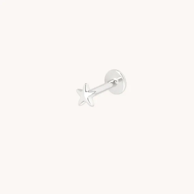 Astrid & Miyu Star Small piercing or blanc étoile