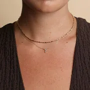 Astrid & Miyu Molten Bar Chain collier or massif barre