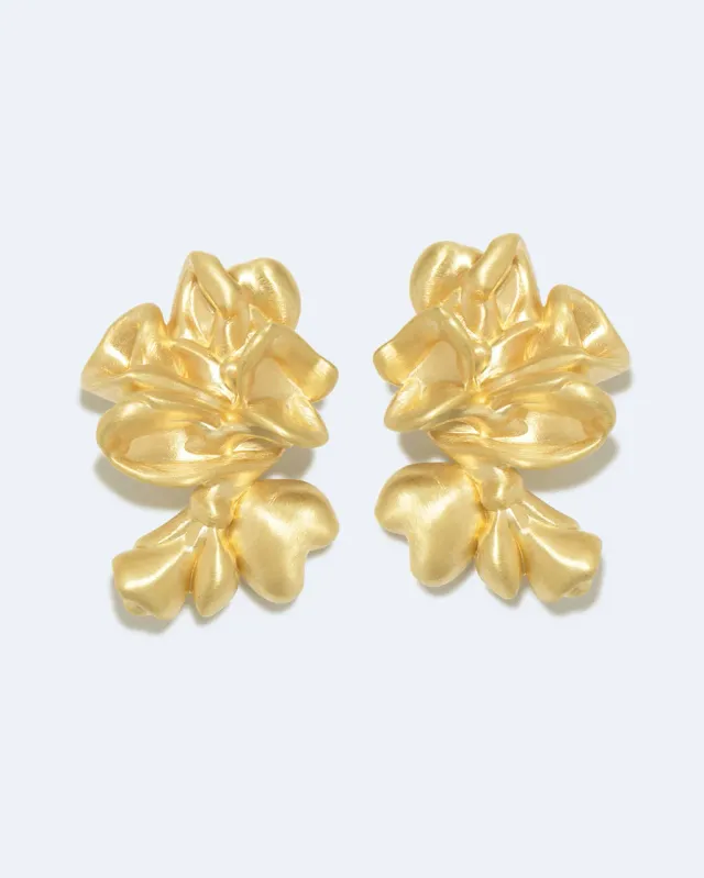 Completedworks Oversized Splotch boucles vermeil doré