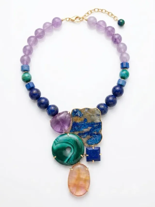 Philippe Ferrandis collier unique lapis azurite