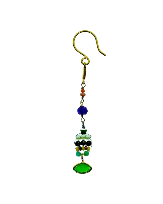 Le Fourbi de Capucine A38 boucles d'oreilles pendantes 5 cm