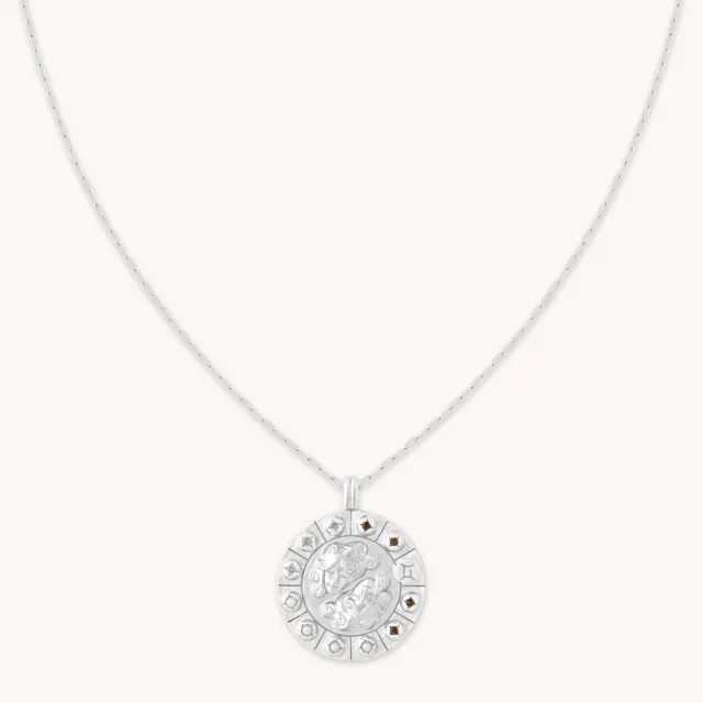 Astrid & Miyu Gemini Bold collier argent gémeaux
