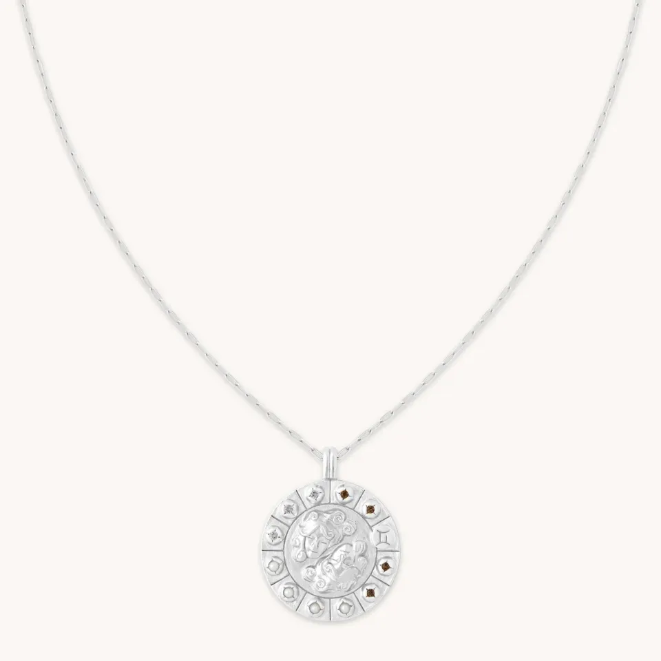 Astrid & Miyu Gemini Bold collier argent gémeaux