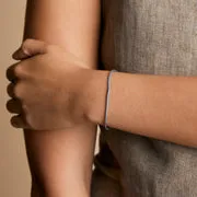 Astrid & Miyu Story Strand bracelet bleu cordon tressé