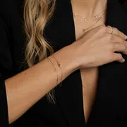 Astrid & Miyu Diamond Hardware bracelet or massif diamant