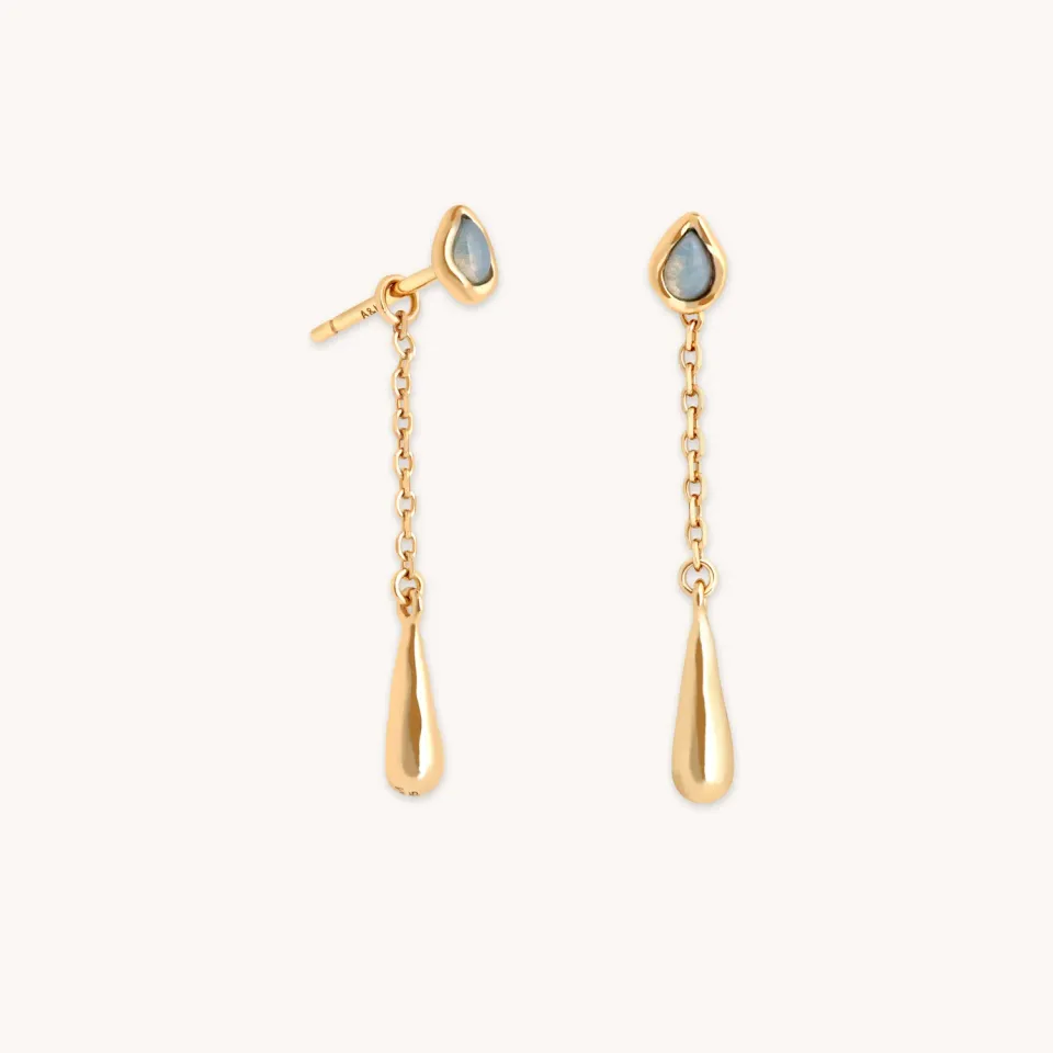Astrid & Miyu Opal Charm clous doré goutte opale