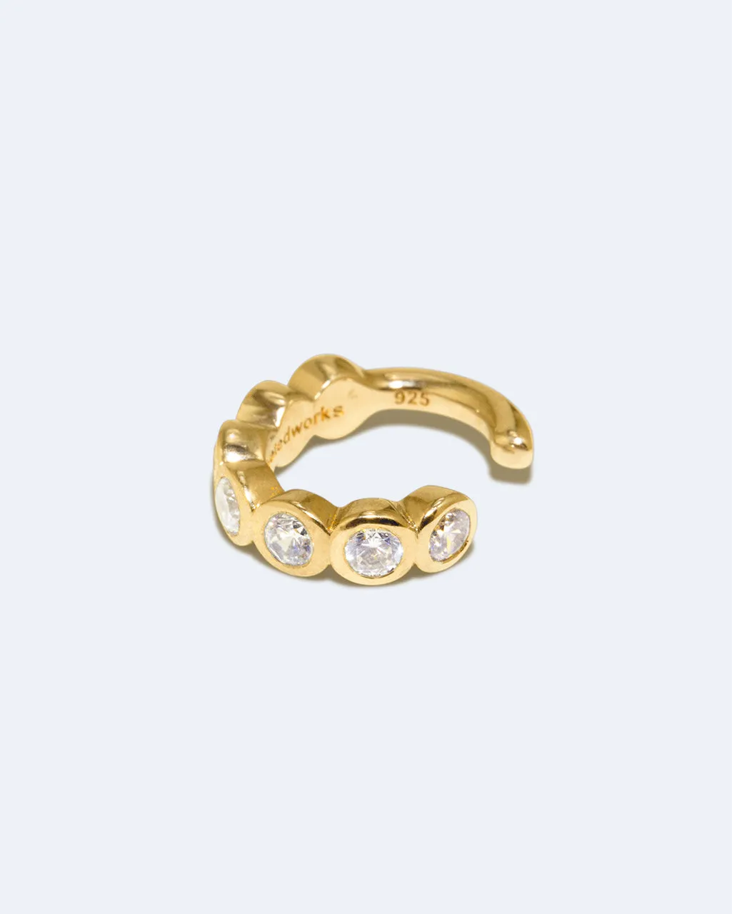 Completedworks Arc ear cuff zirconia vermeil or