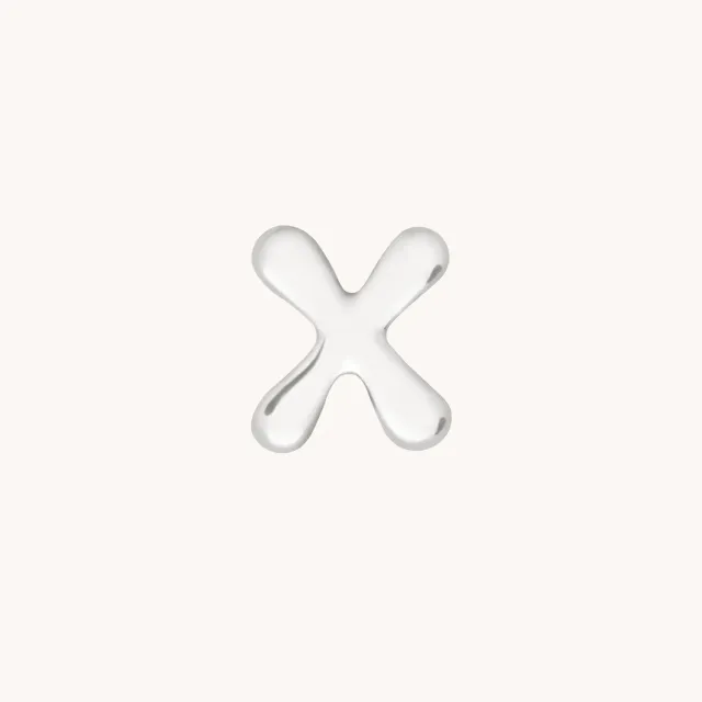 Astrid & Miyu X Initial Click breloque or blanc initiale X