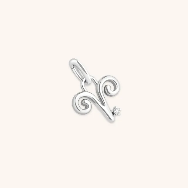 Astrid & Miyu Aries Clip Charm breloque argent zodiaque