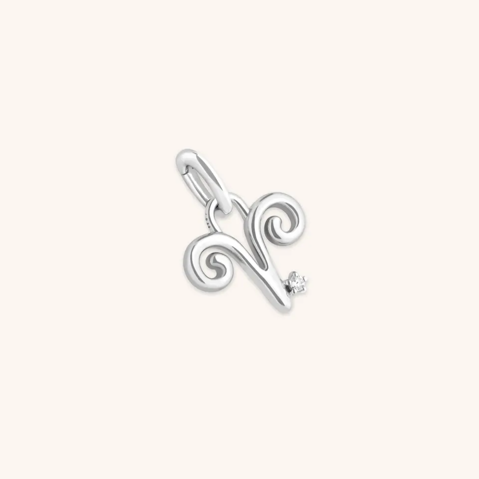 Astrid & Miyu Aries Clip Charm breloque argent zodiaque