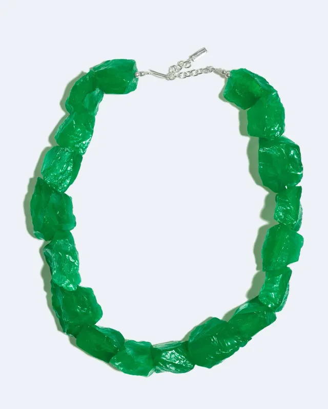 Completedworks The Iceberg’s Other Half collier résine verte argent