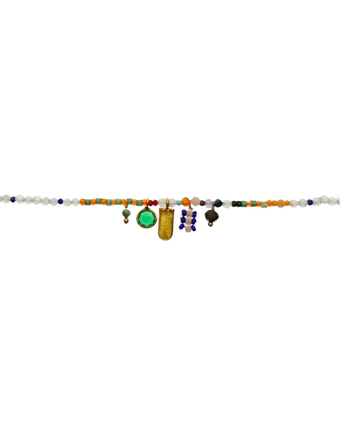 Le Fourbi de Capucine LF75 bracelet laiton doré pyrite onyx