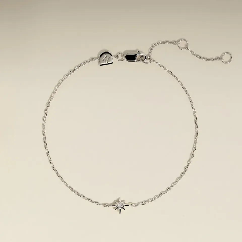 Astrid & Miyu Shooting Star bracelet argent étoile filante