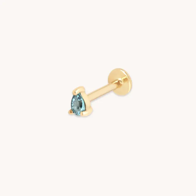 Astrid & Miyu Alexandrite Pear piercing or massif poire