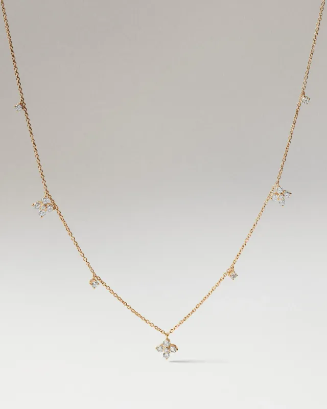 PDPAOLA Maggie Bloom collier or diamants