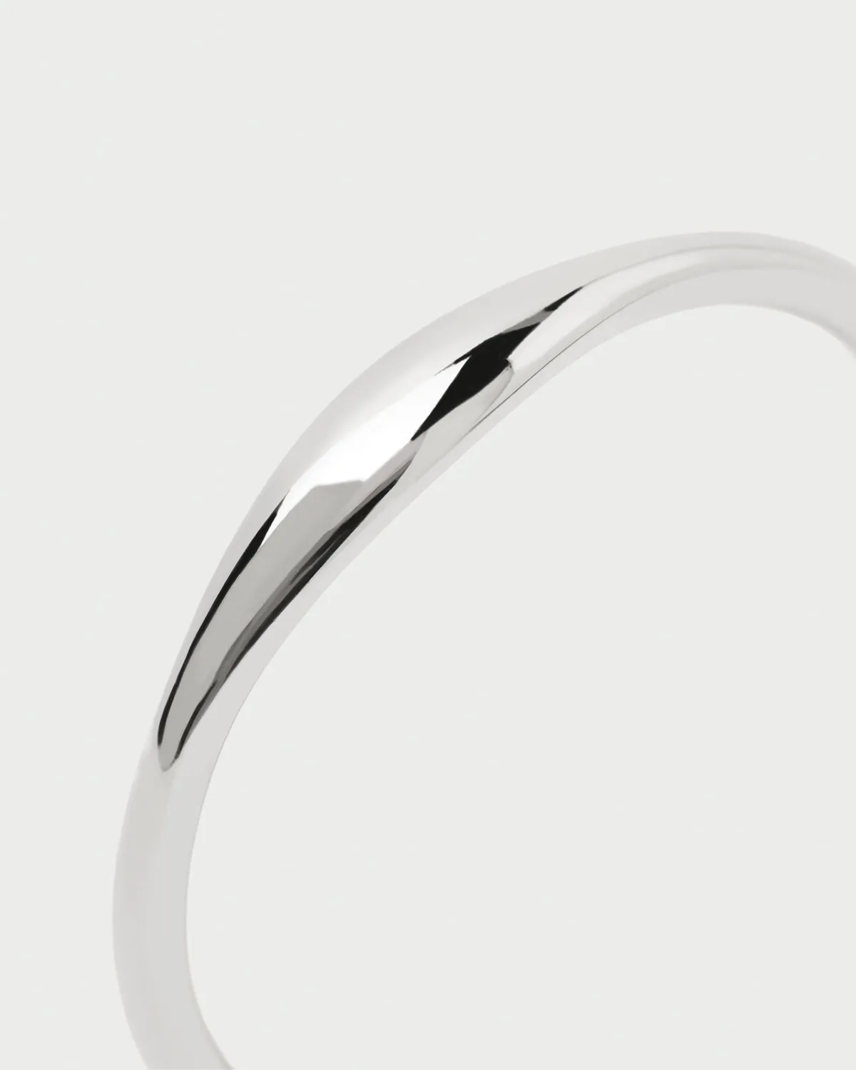 PDPAOLA Wave bague or blanc 18 carats