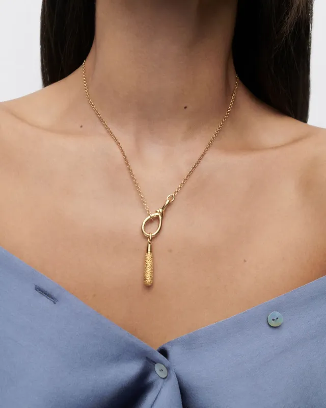 PDPAOLA Popcorn Large Drop pendentif goutte doré